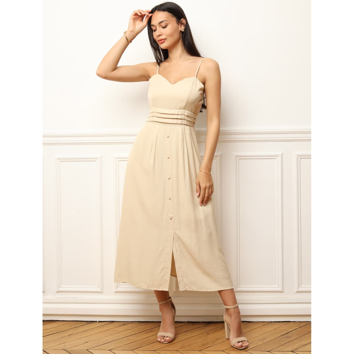 Women's Dresses La Modeuse Beige