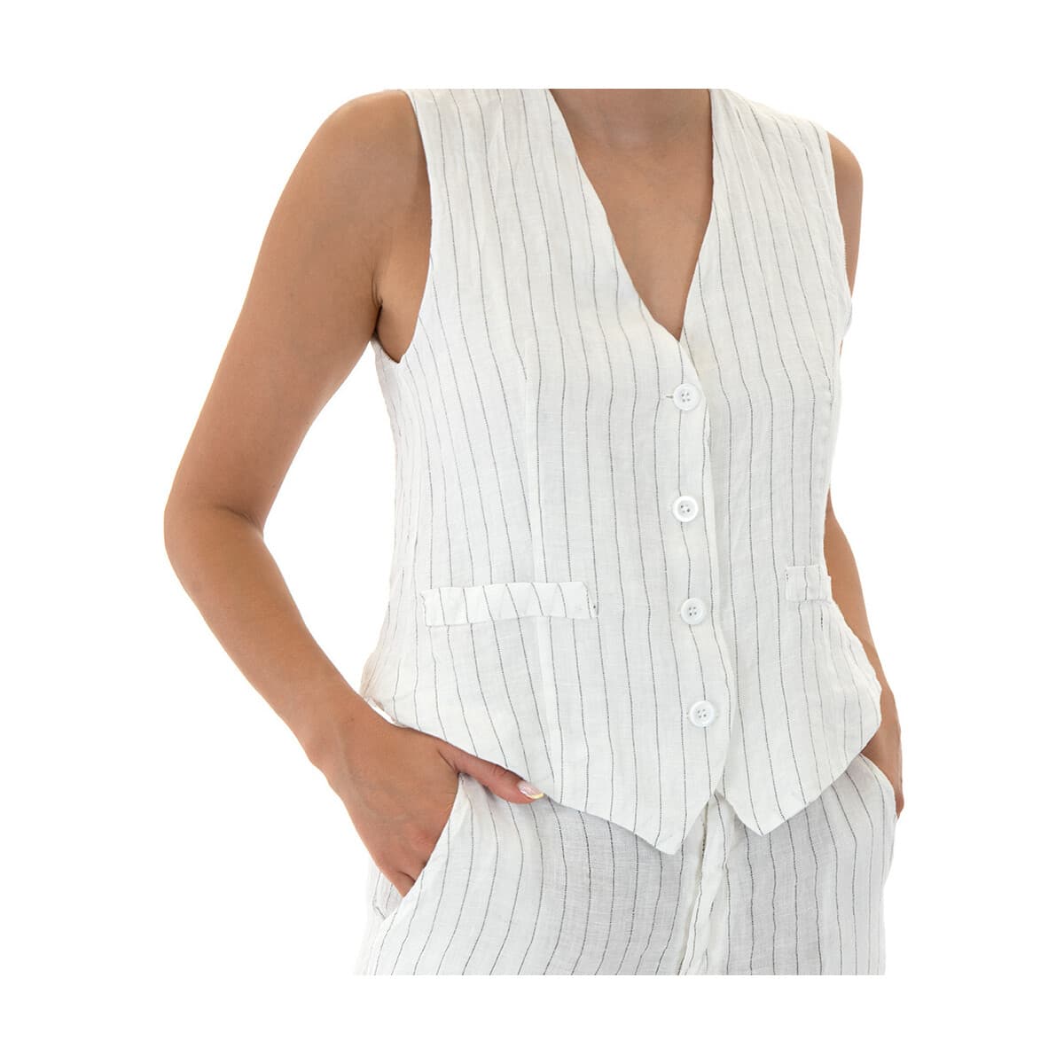 Women's Sleeveless Tops Baker's Dozen Multicolor