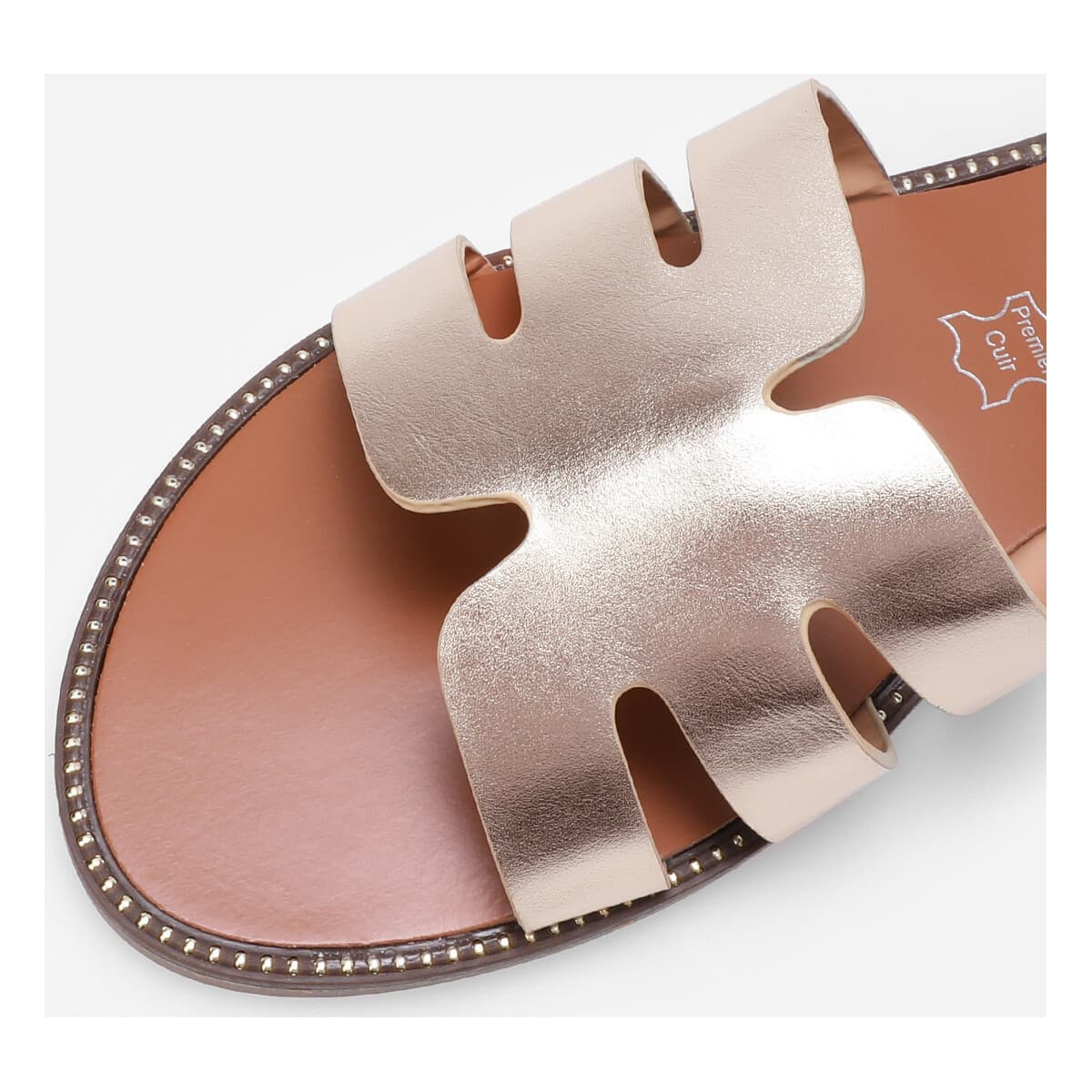 Women's Flip Flops La Modeuse Gold