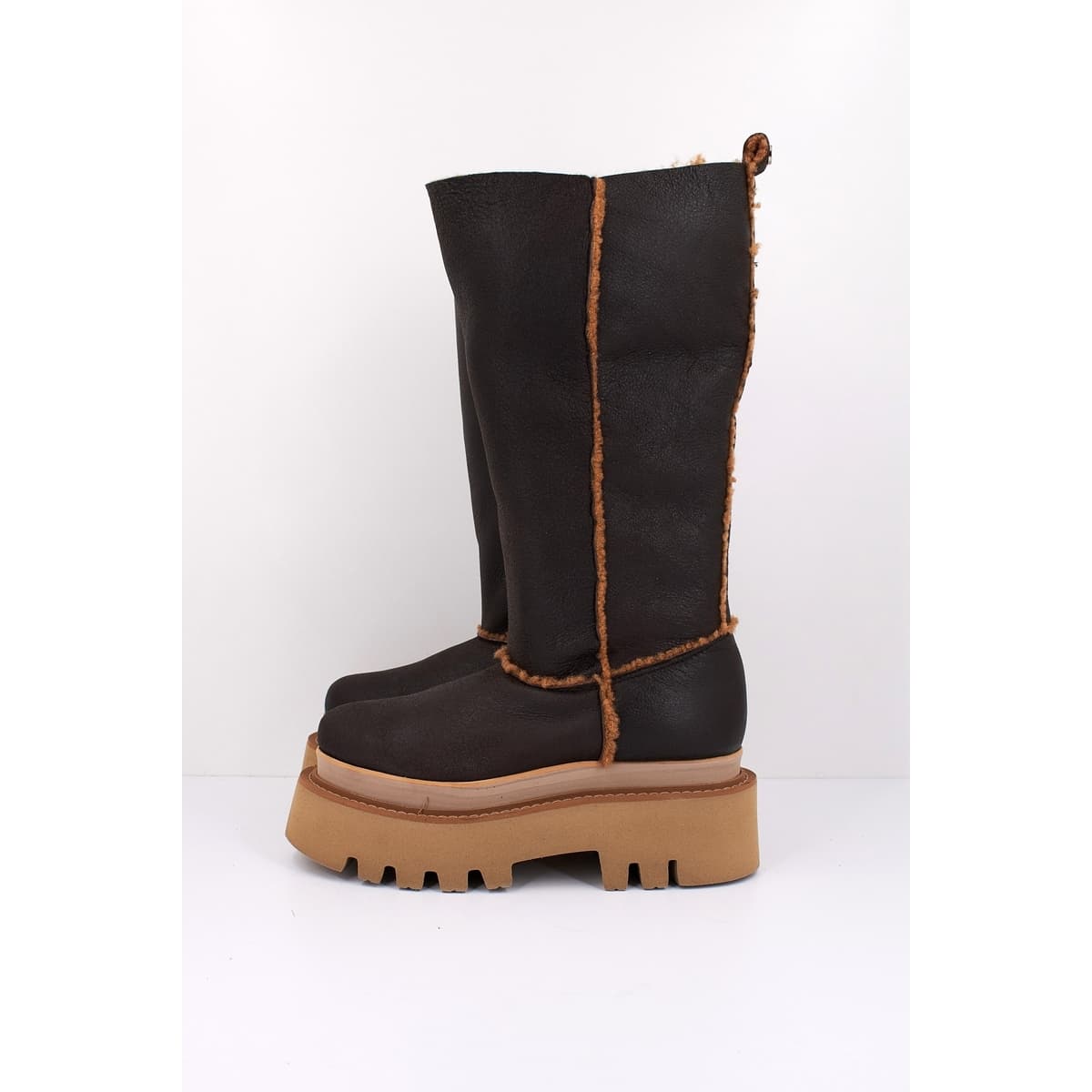 Women's Boots Yellow Brown