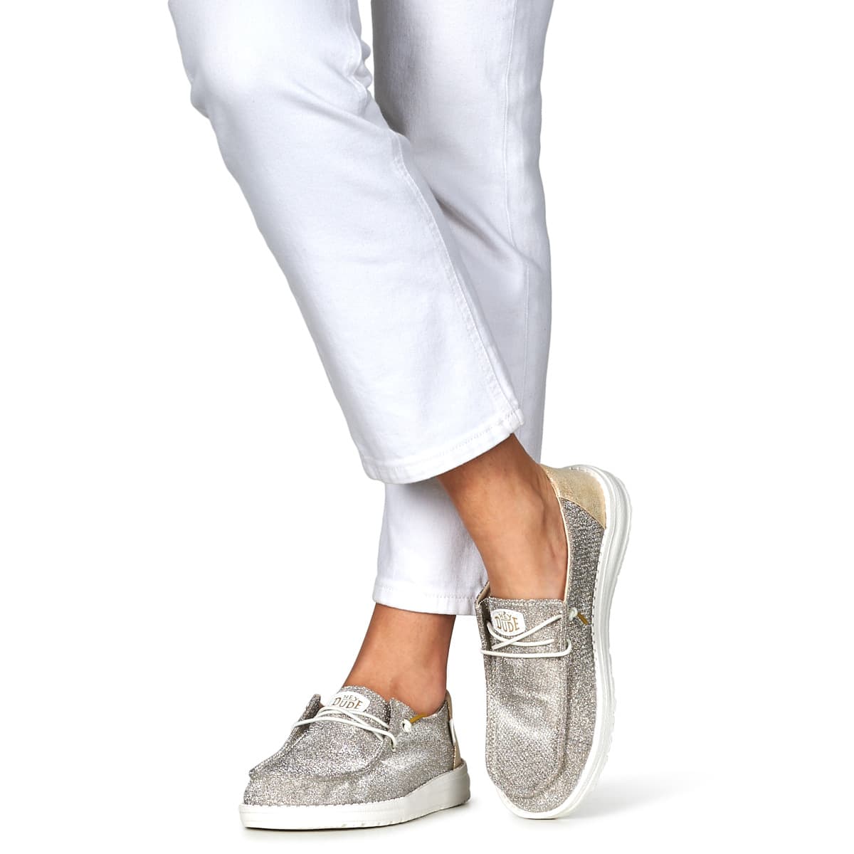 Women's Loafers HEYDUDE Gold