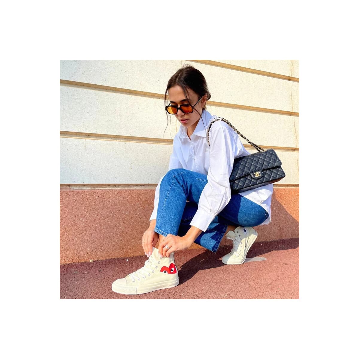 Women's Sneakers Comme Des Garcons Red