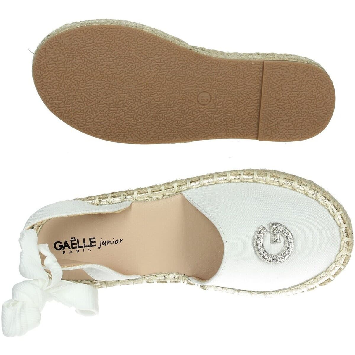 Girls' Espadrilles GaËlle Paris White