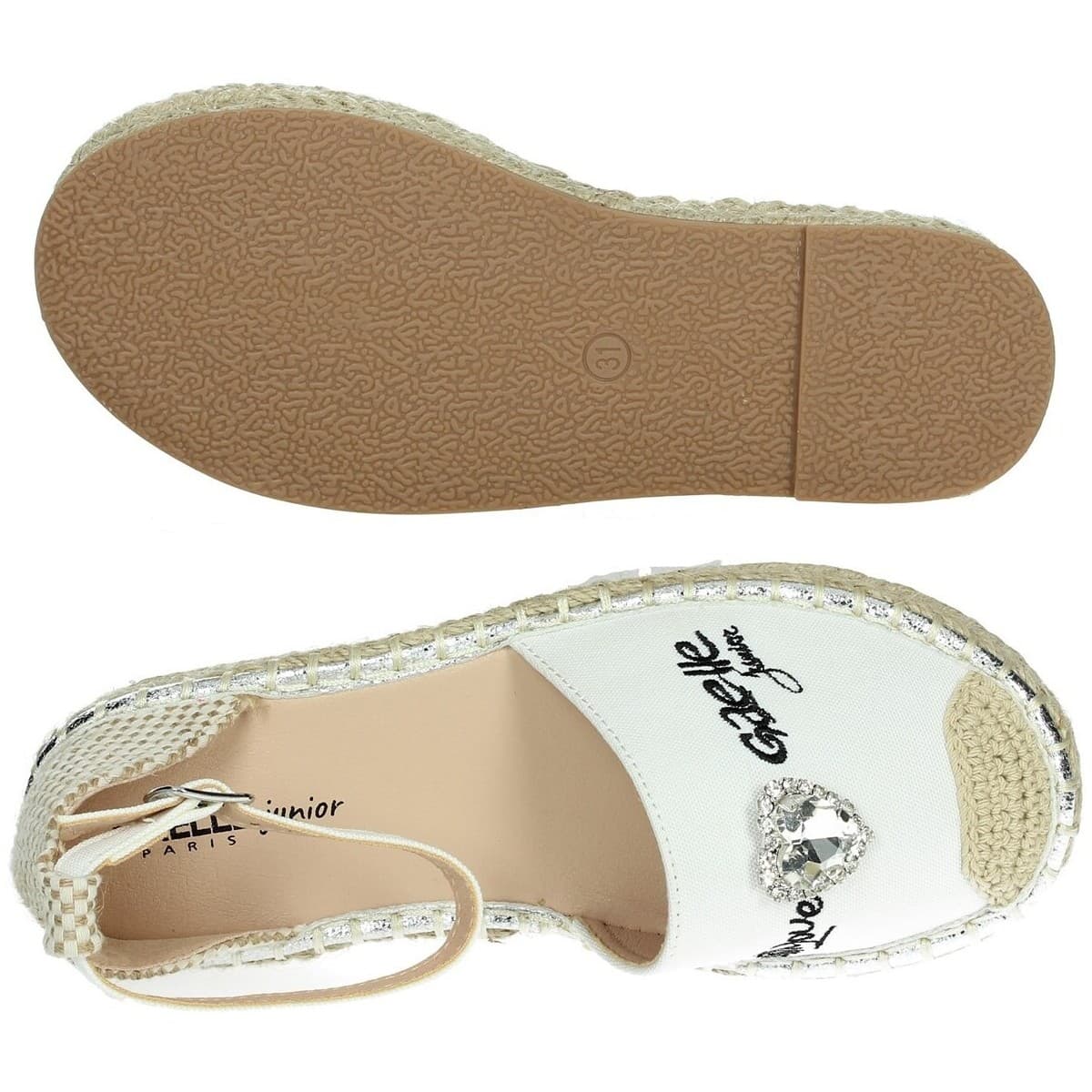 Girls' Espadrilles GaËlle Paris White