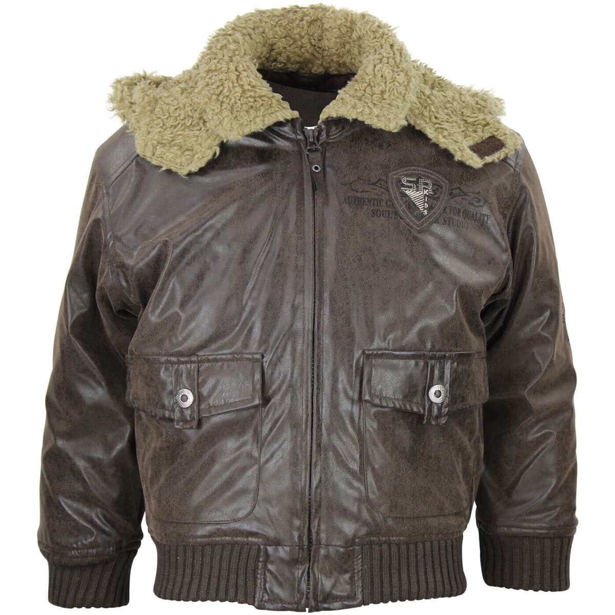 Boys' Jackets Srk Brown