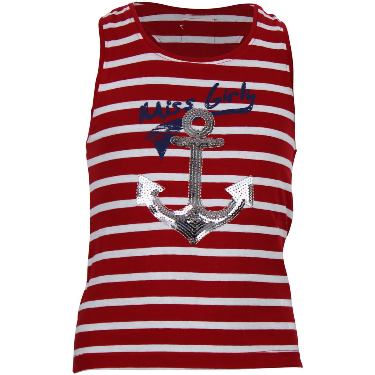 Girls' Sleeveless Tops Miss Girly White