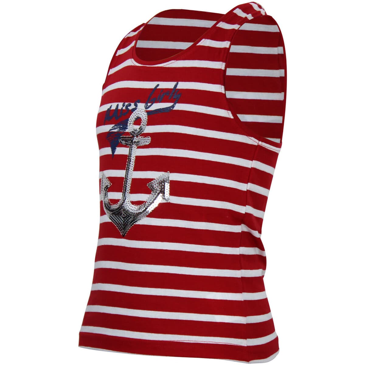 Girls' Sleeveless Tops Miss Girly Red