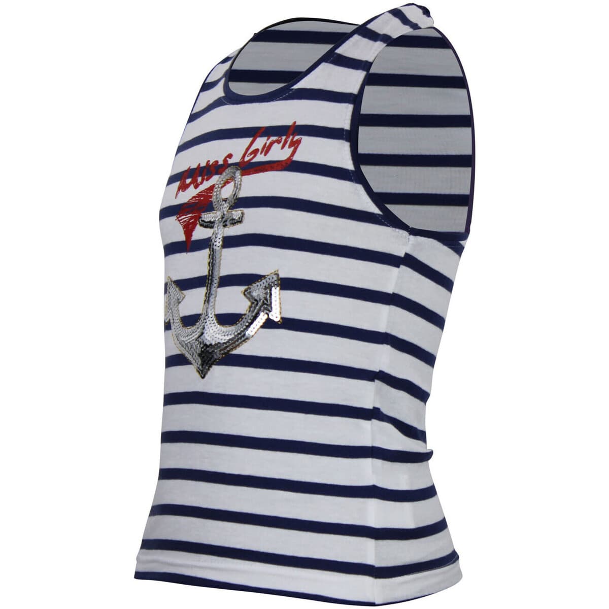 Girls' Sleeveless Tops Miss Girly White