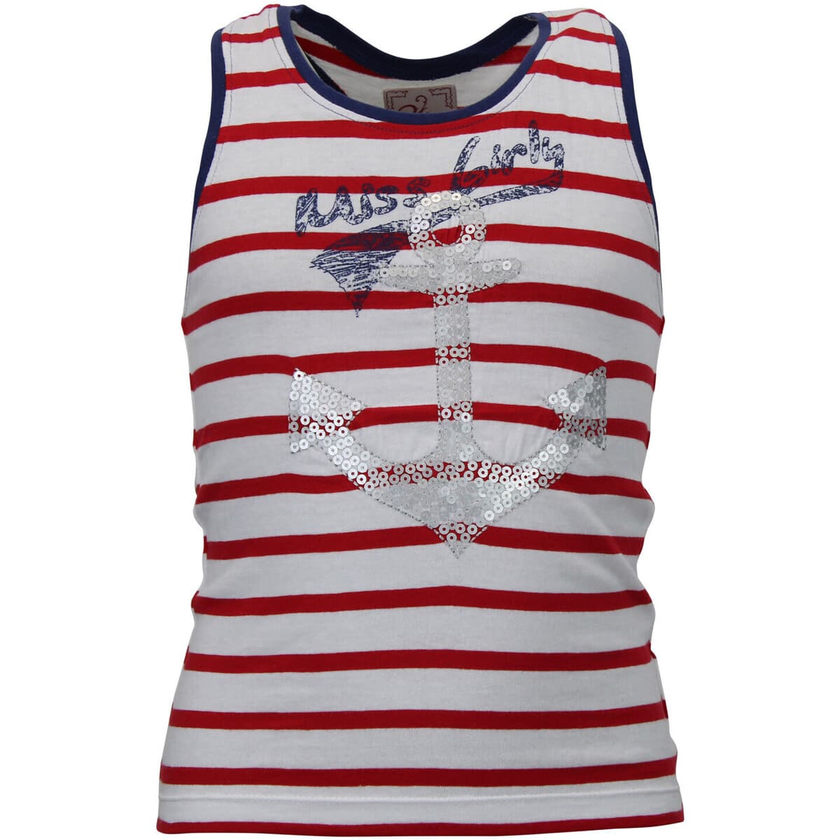Girls' Sleeveless Tops Miss Girly White