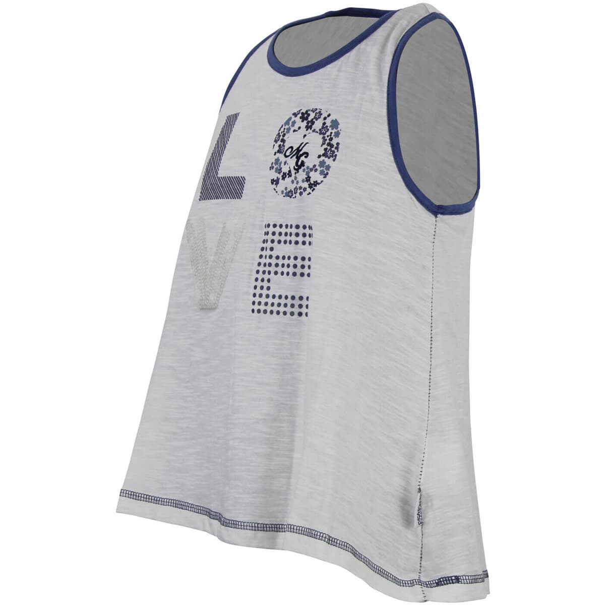 Girls' Sleeveless Tops Miss Girly White