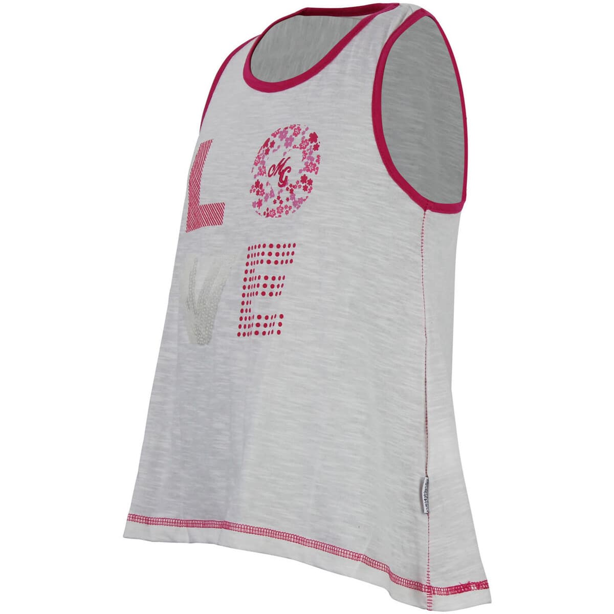 Girls' Sleeveless Tops Miss Girly White