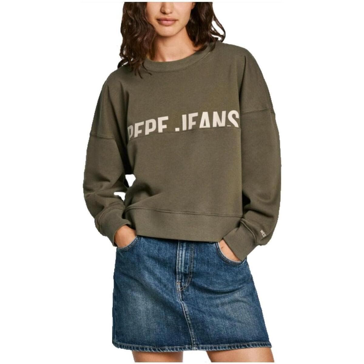 Women's Sports T-Shirts Pepe Jeans Green