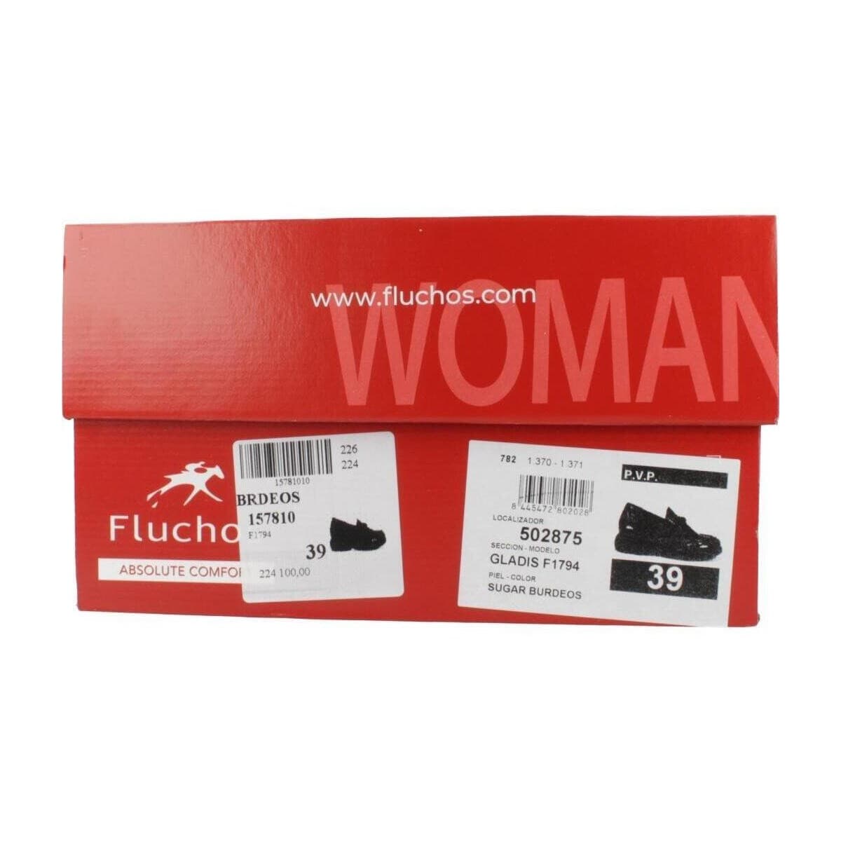 Women's Loafers Fluchos Bordeaux