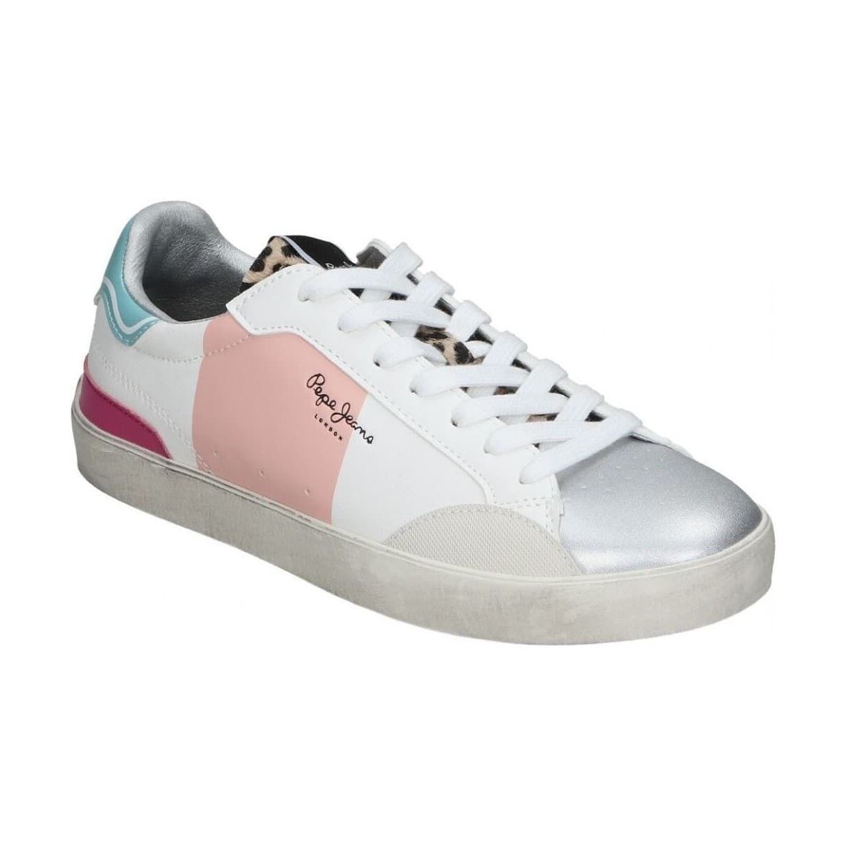 Women's Gym Shoes Pepe Jeans Silver