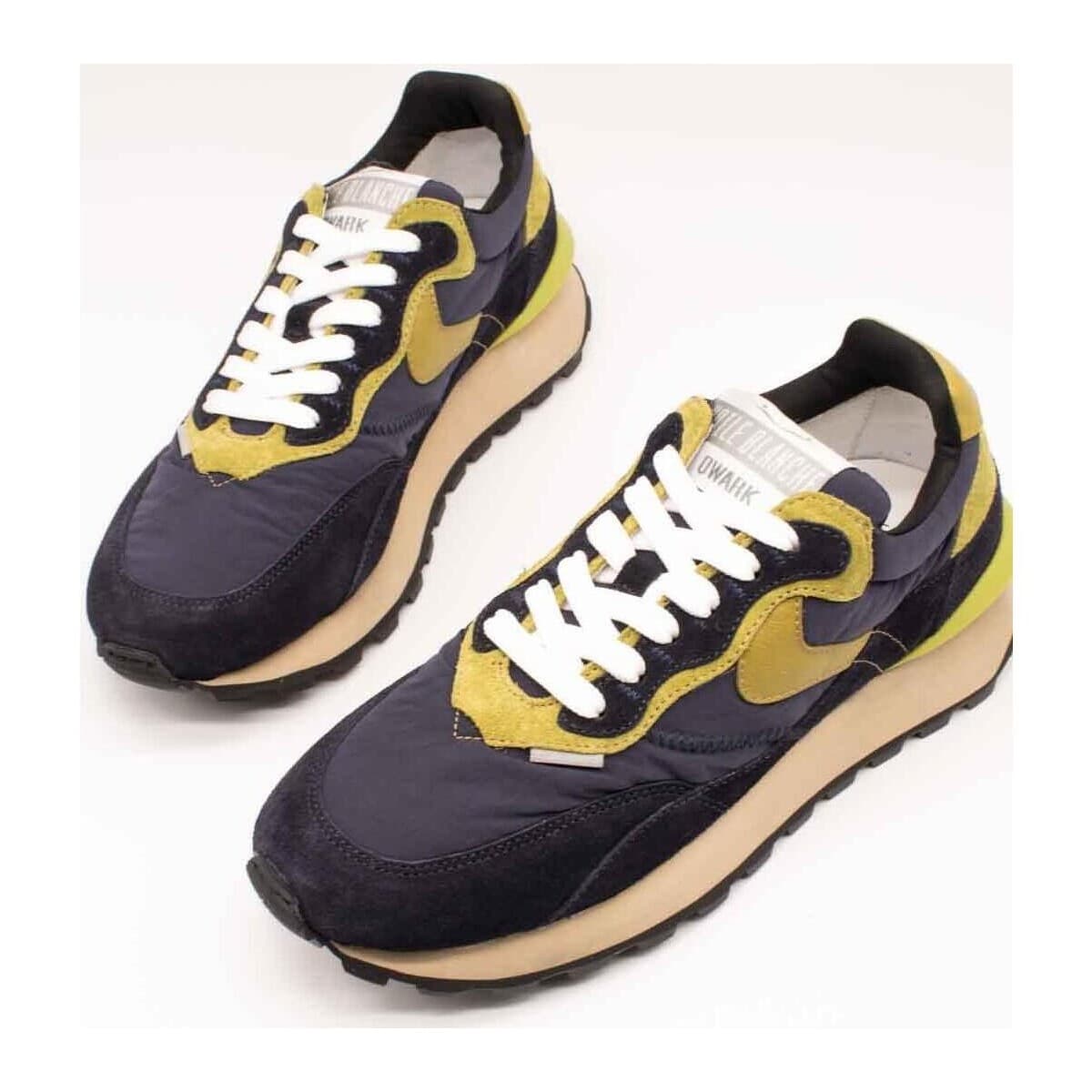 Men's Sneakers Voile Blanche Blue