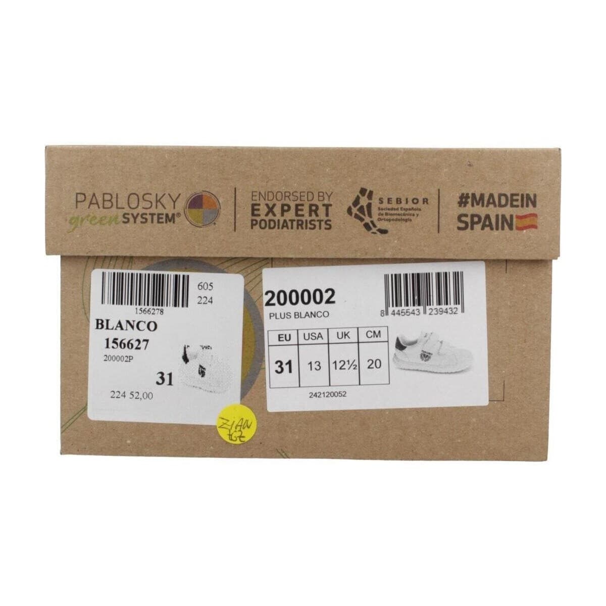 Boys' Sneakers Pablosky White