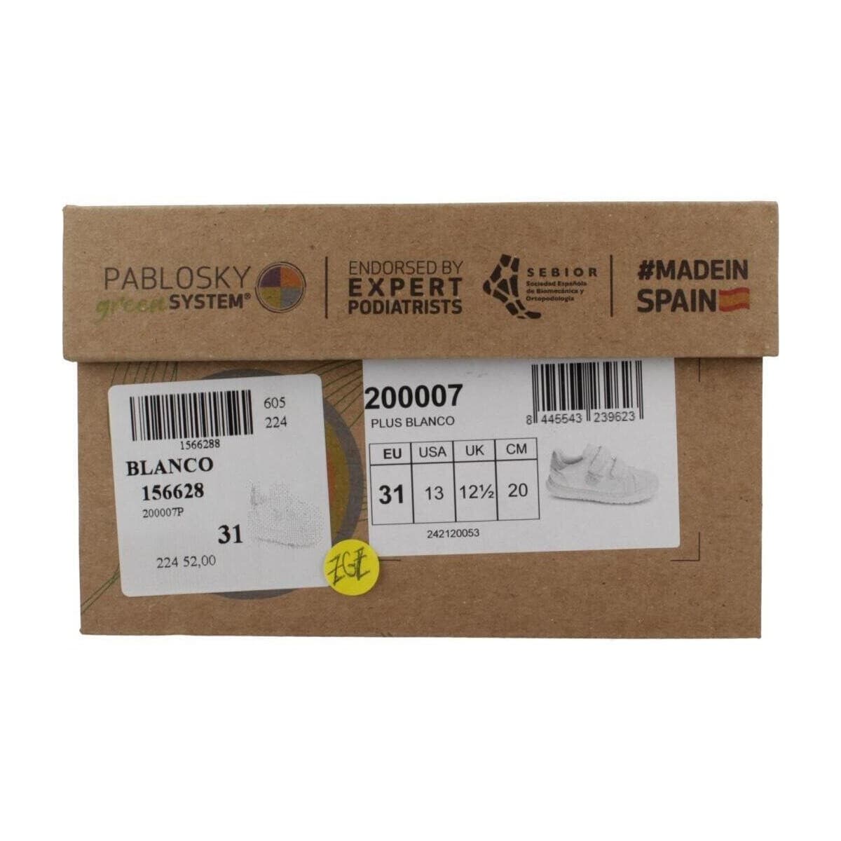 Girls' Sneakers Pablosky White