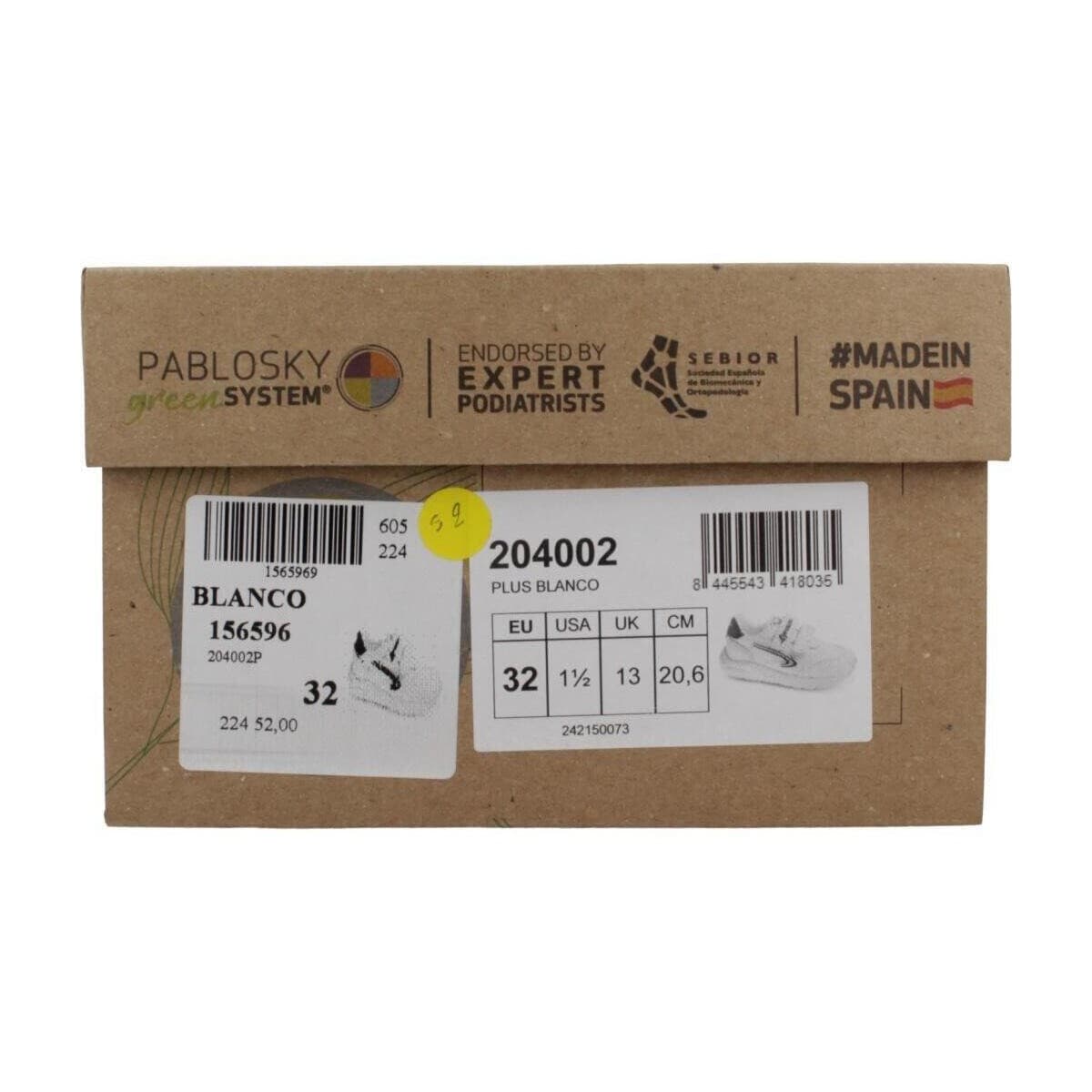 Boys' Sneakers Pablosky White