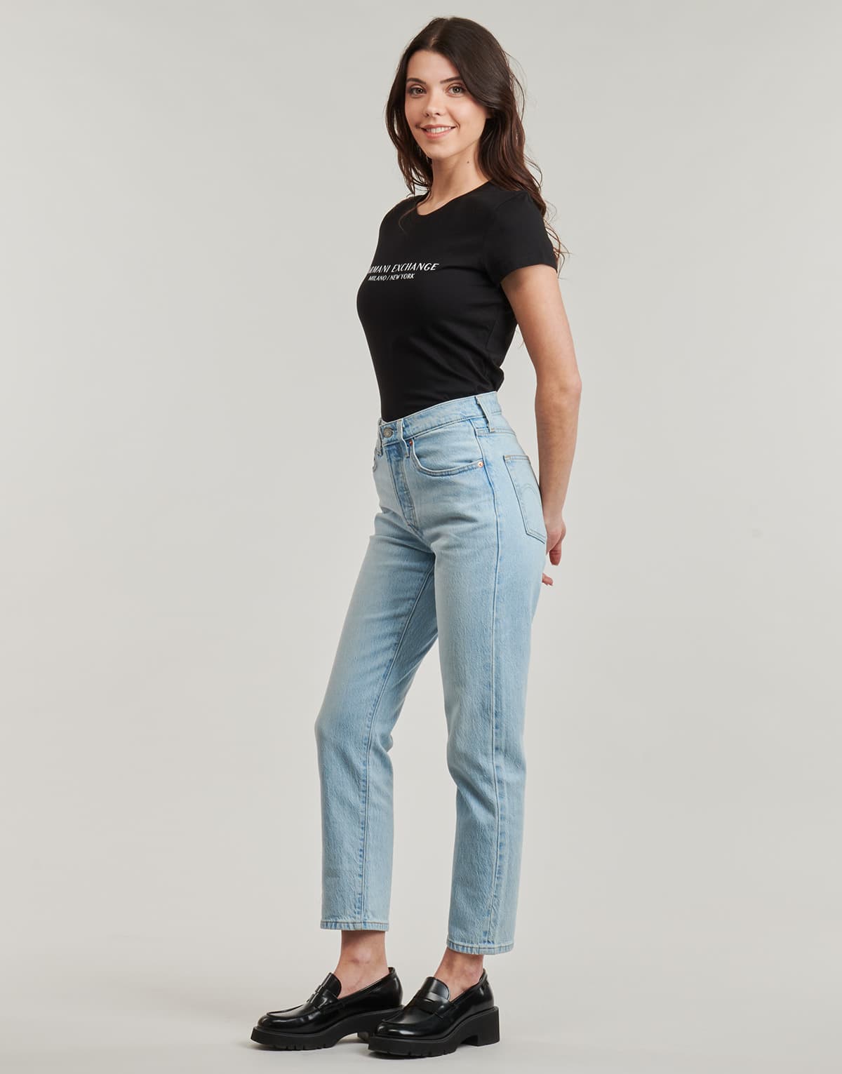 Women's T-Shirts Armani Exchange Black