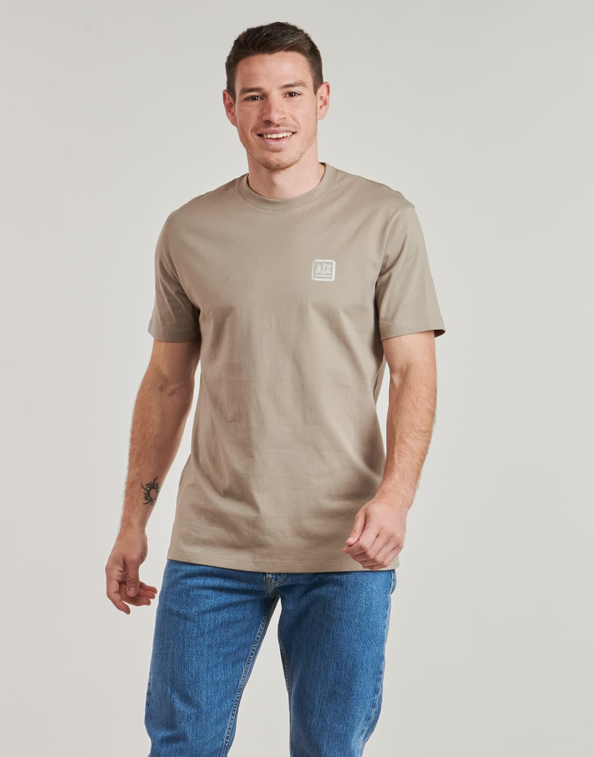 Men's T-Shirts Armani Exchange Beige