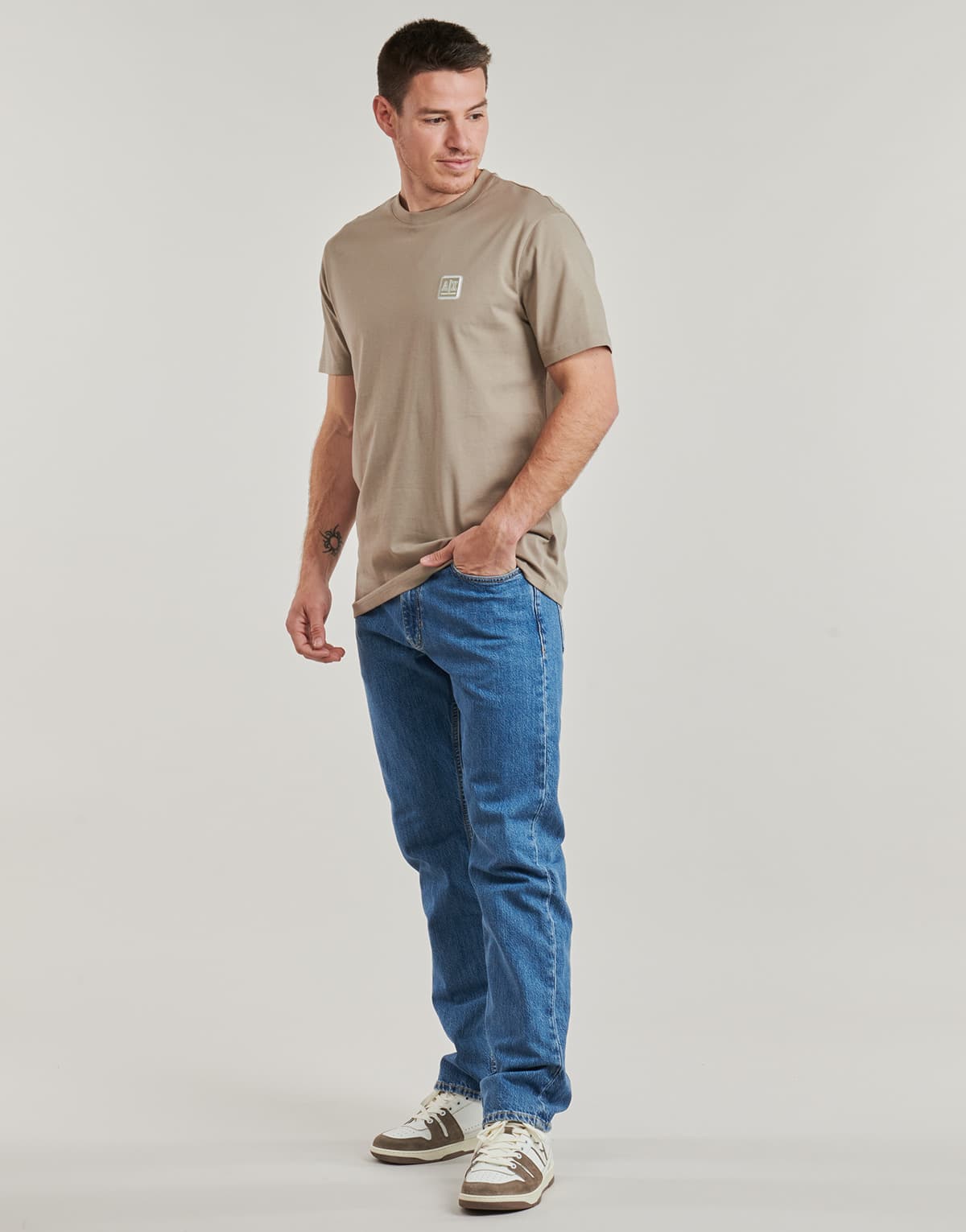 Men's T-Shirts Armani Exchange Beige