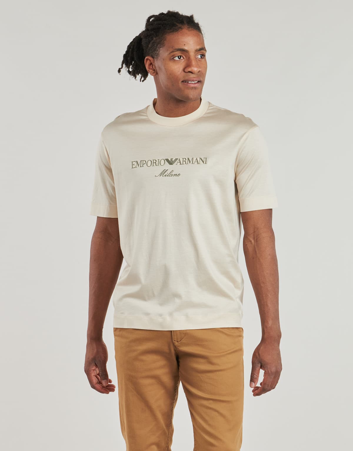 Men's T-Shirts Emporio Armani Beige