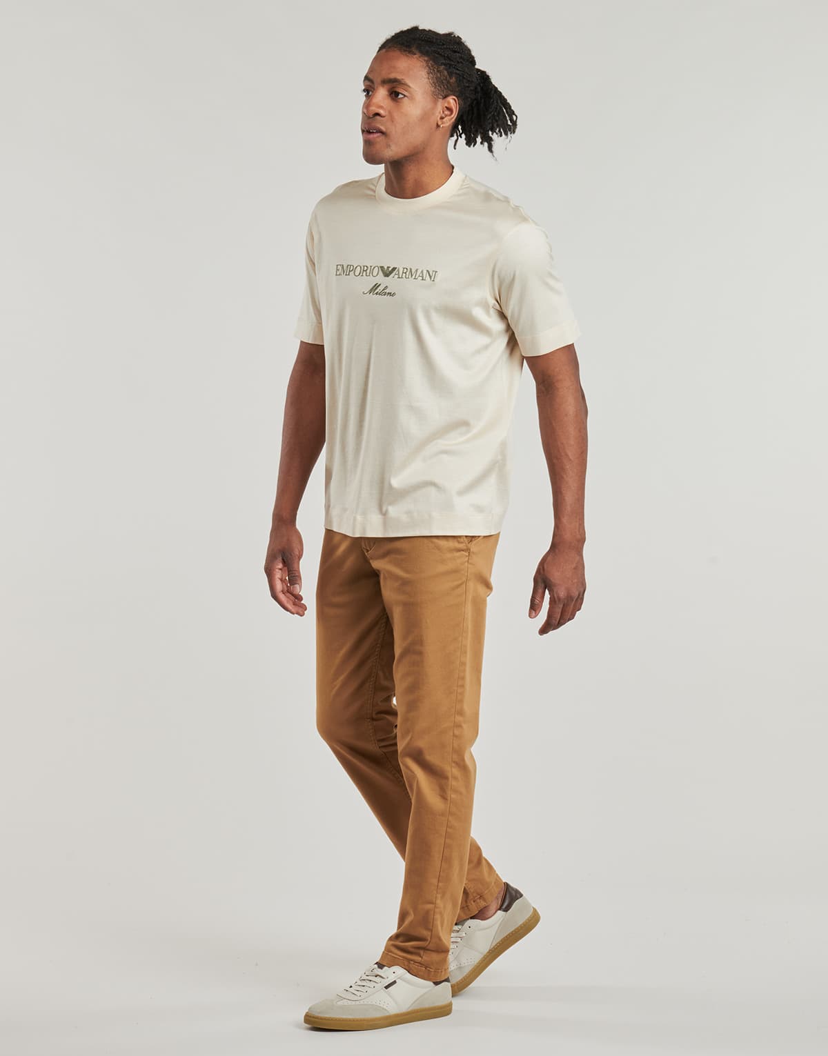 Men's T-Shirts Emporio Armani Beige