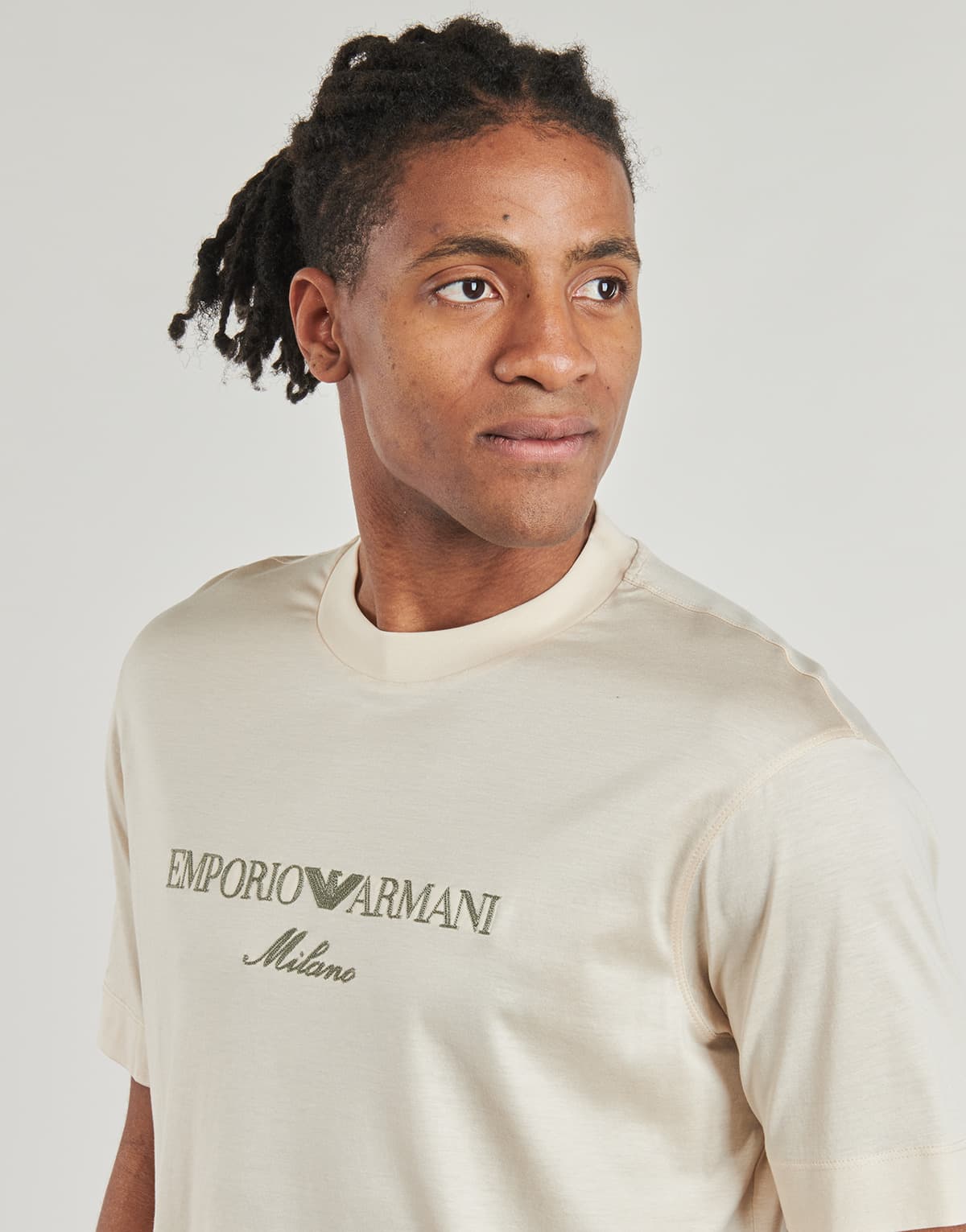 Men's T-Shirts Emporio Armani Beige