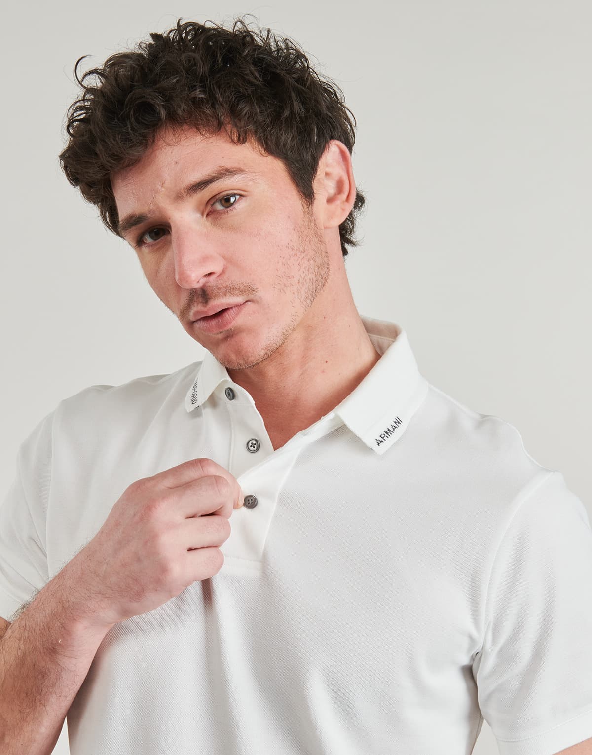 Men's Polo Shirts Emporio Armani White