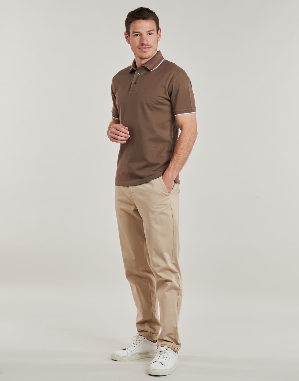 Men's Polo Shirts Emporio Armani Brown