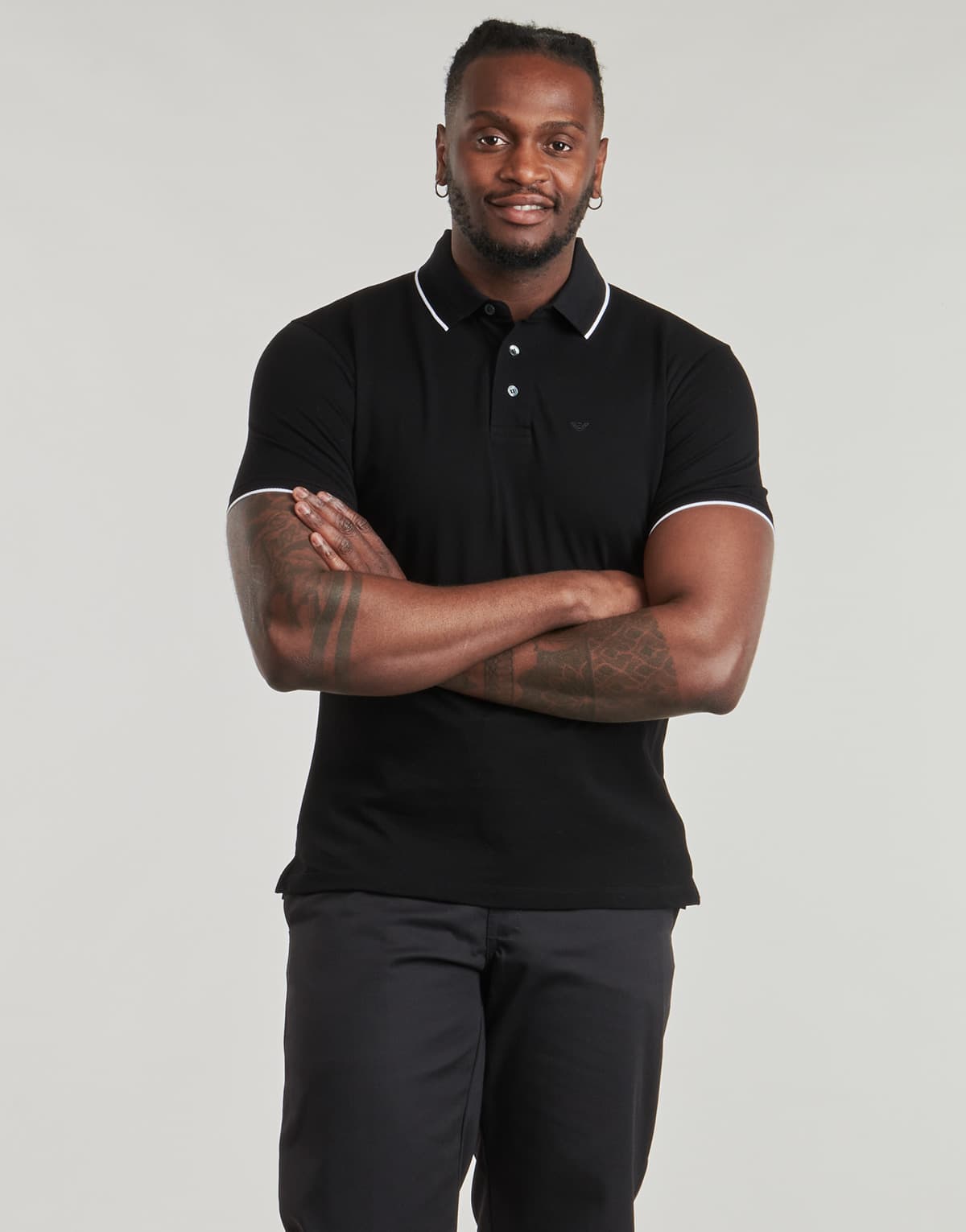 Men's Polo Shirts Emporio Armani Black