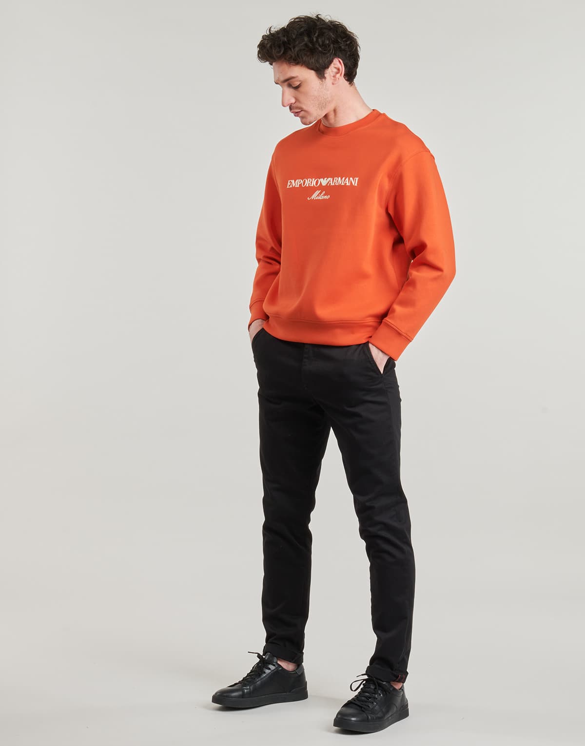 Men's Sports T-Shirts Emporio Armani Orange