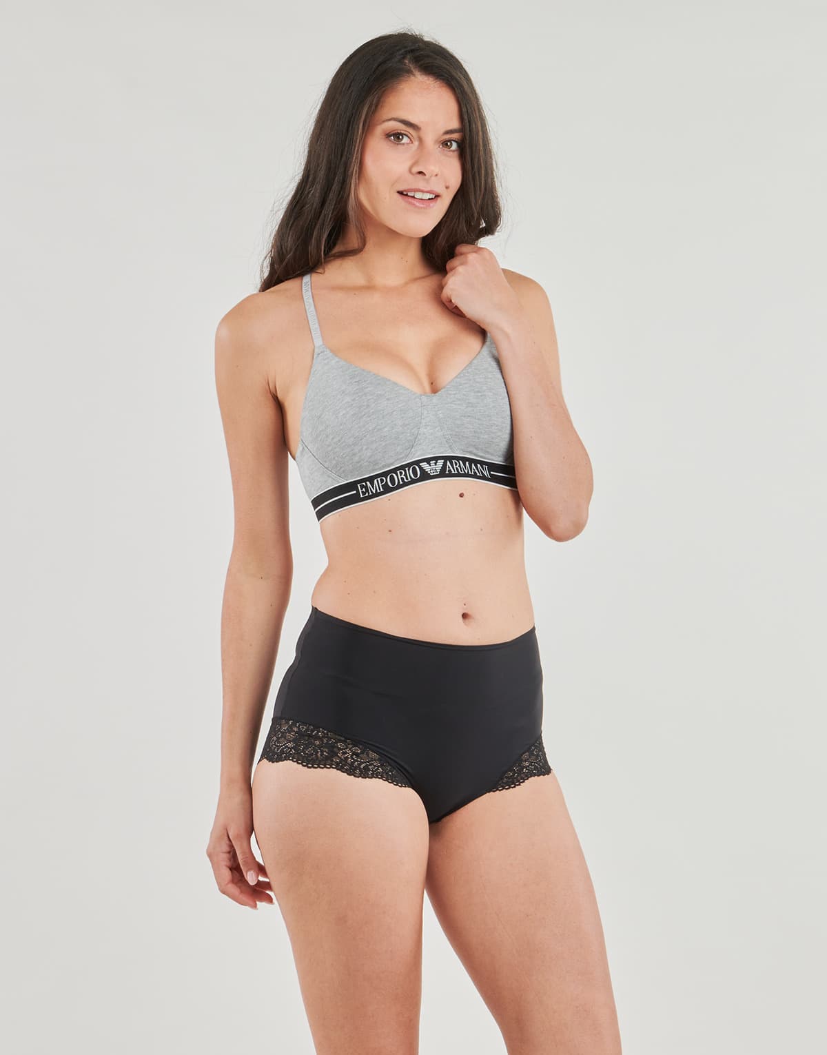 Women's Sports Bras Emporio Armani Gray