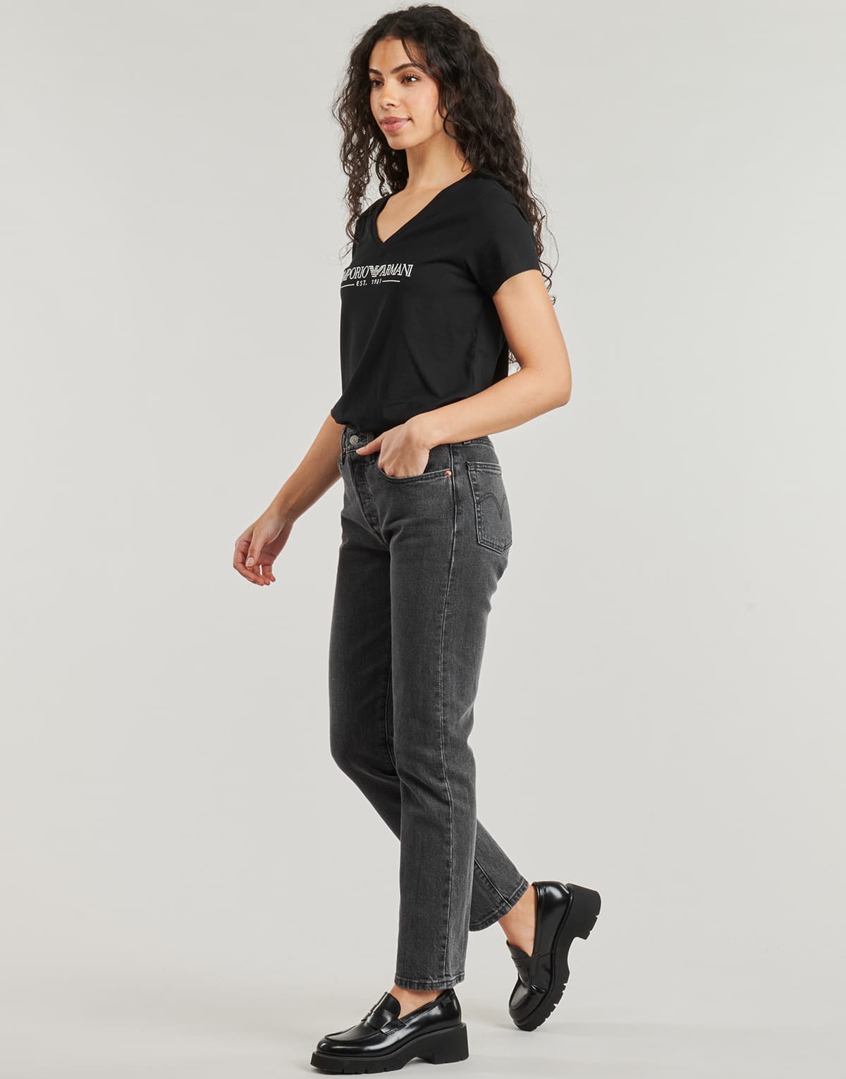 Women's T-Shirts Emporio Armani Black