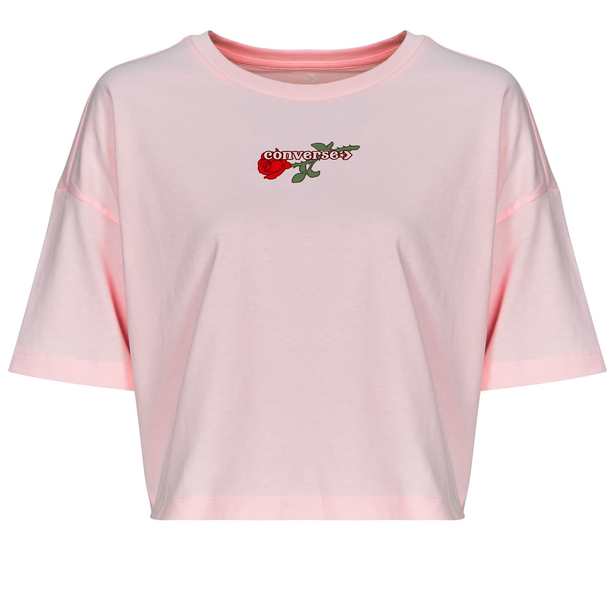 T-shirt με κοντά μανίκια Converse TLMN VDAY CROP OS TEE