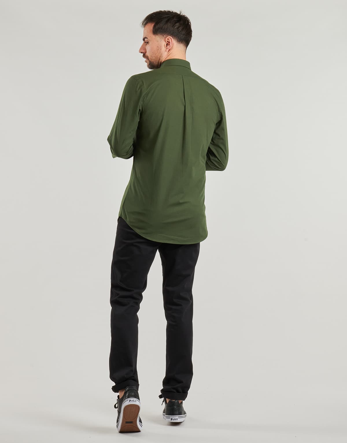 Men's Shirts Polo Ralph Lauren Khaki