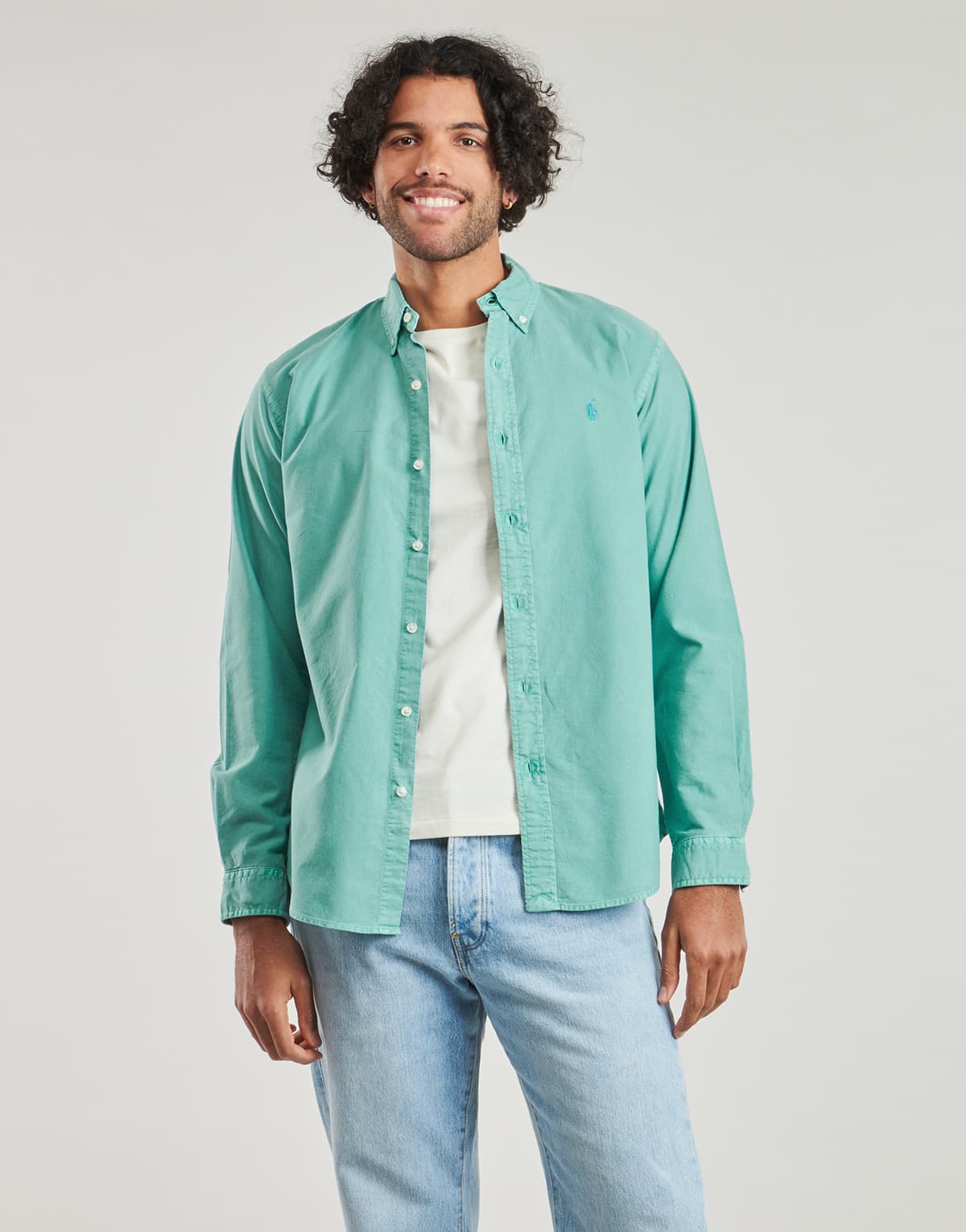 Men's Shirts Polo Ralph Lauren Green