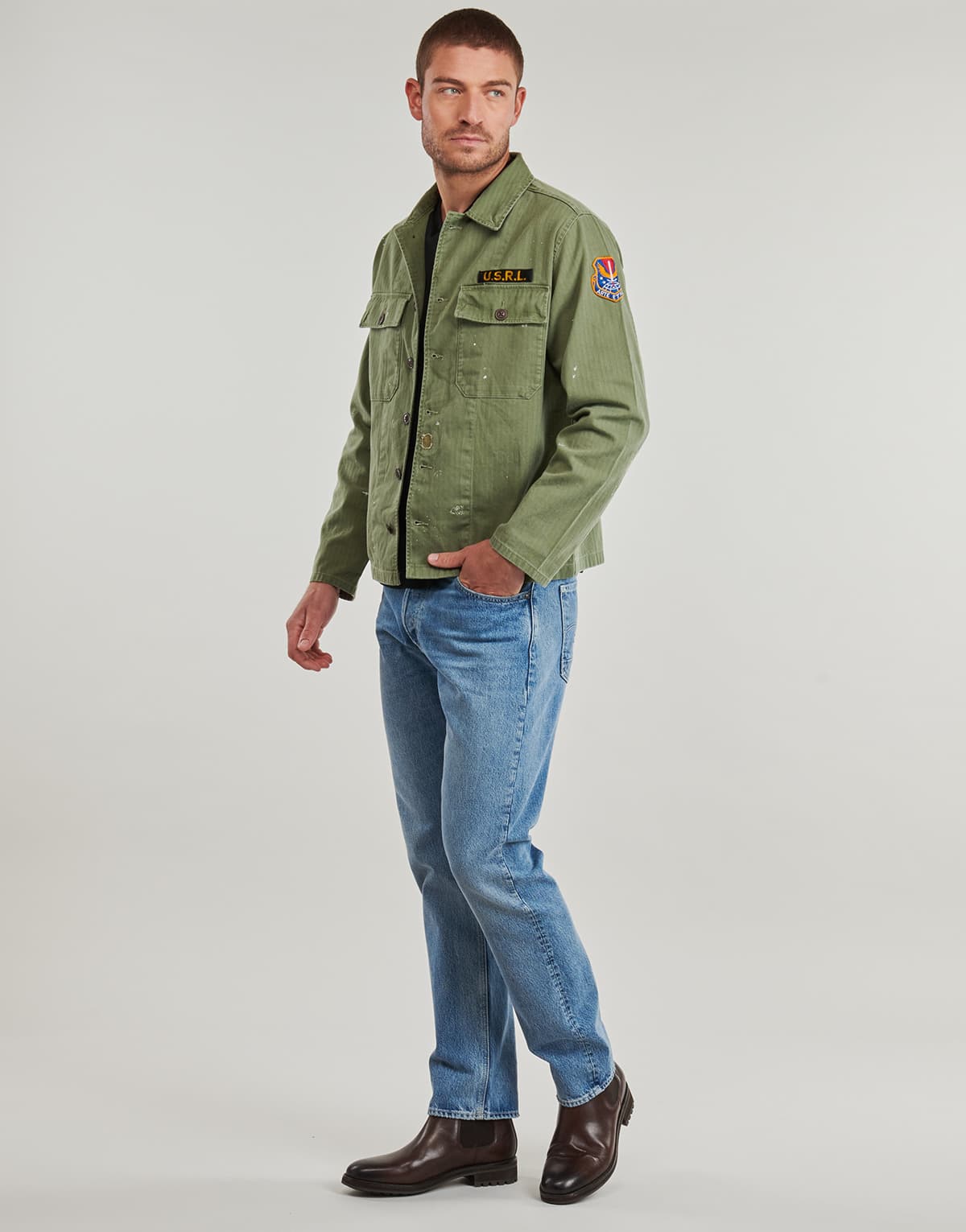 Men's T-Shirts Polo Ralph Lauren Khaki