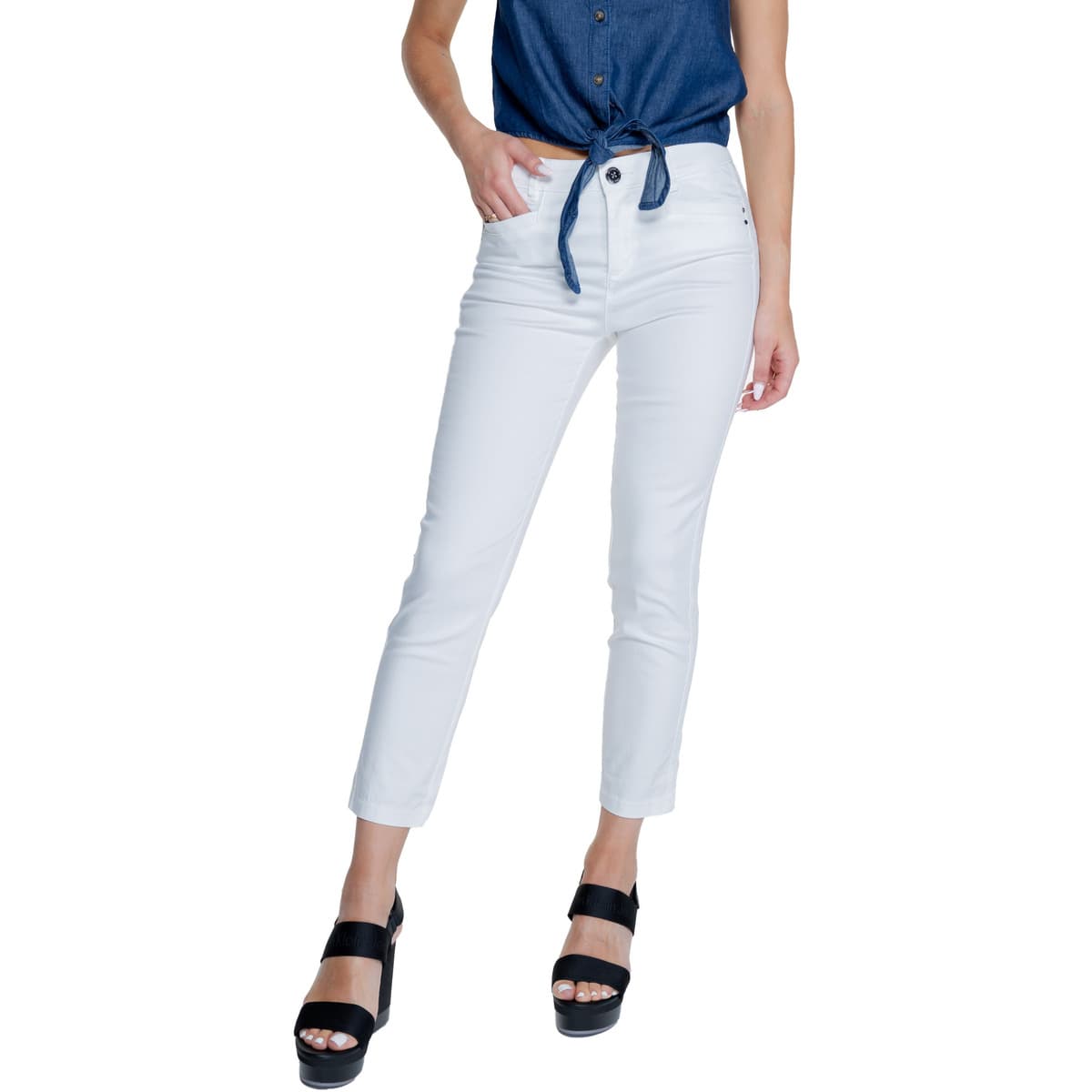 Women's Pants Street One White