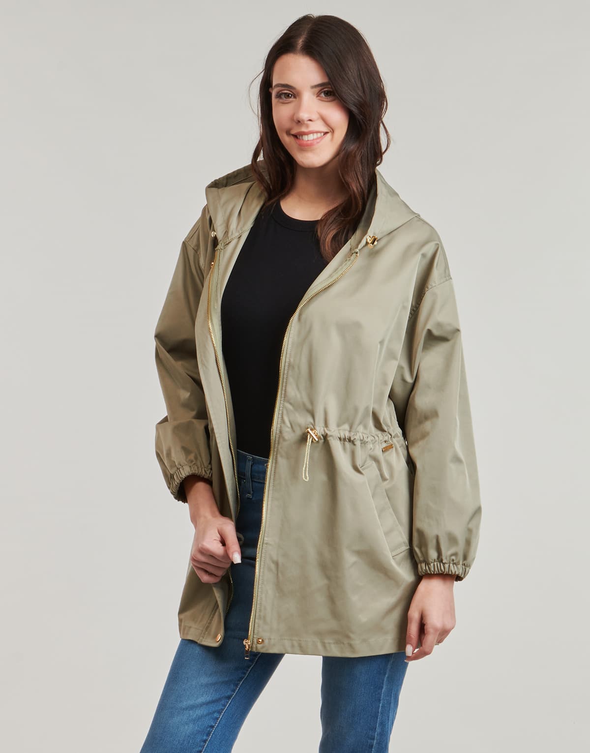 Women's Parkas Deeluxe Khaki