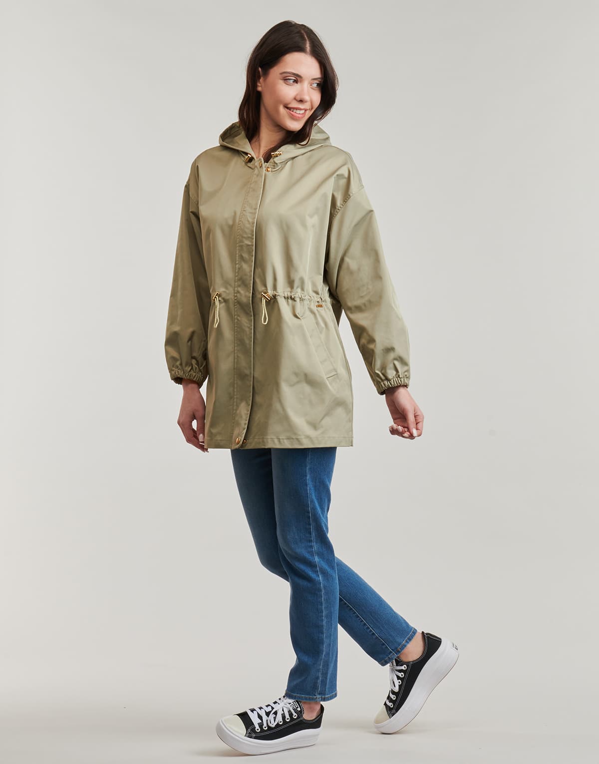 Women's Parkas Deeluxe Khaki