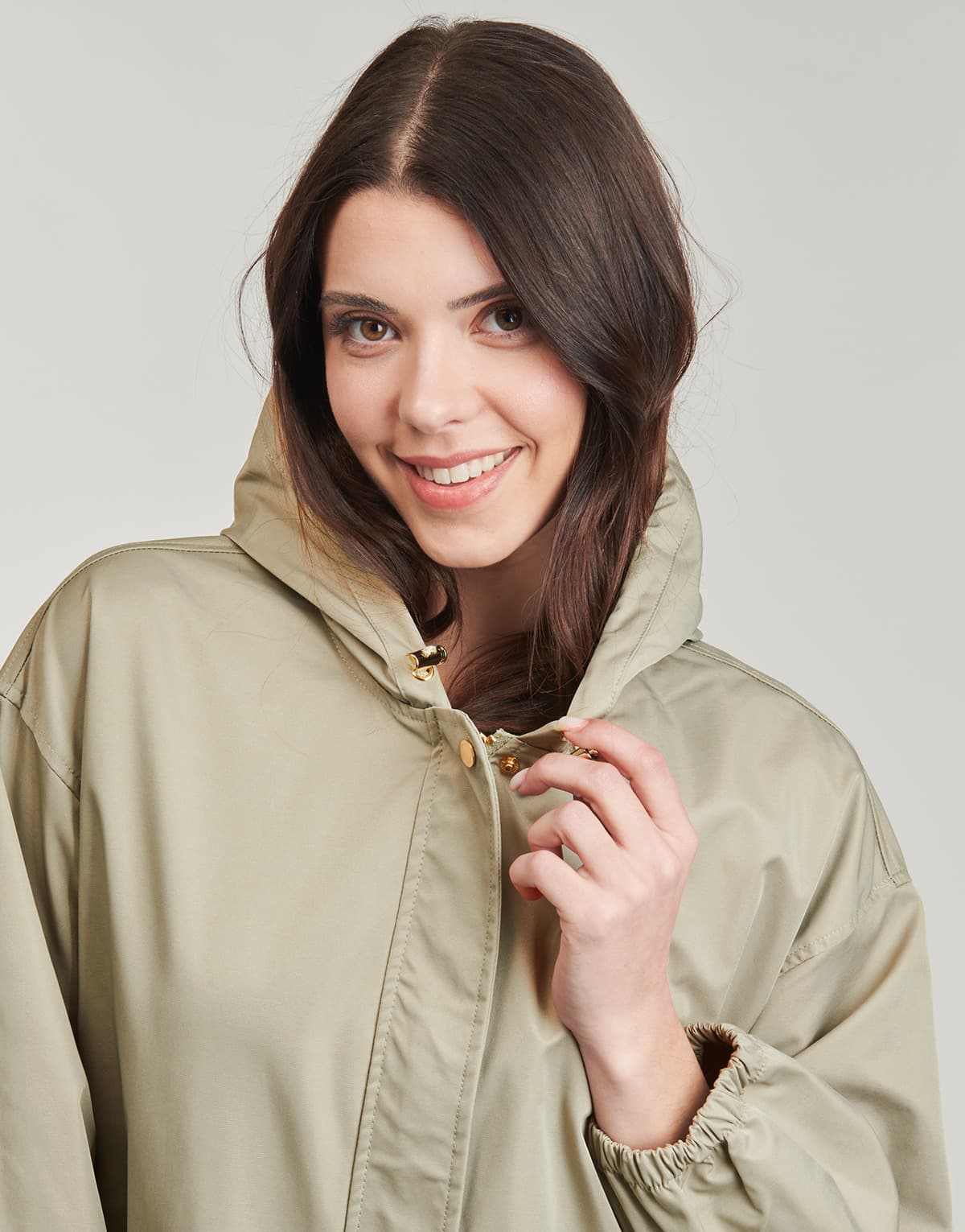 Women's Parkas Deeluxe Khaki