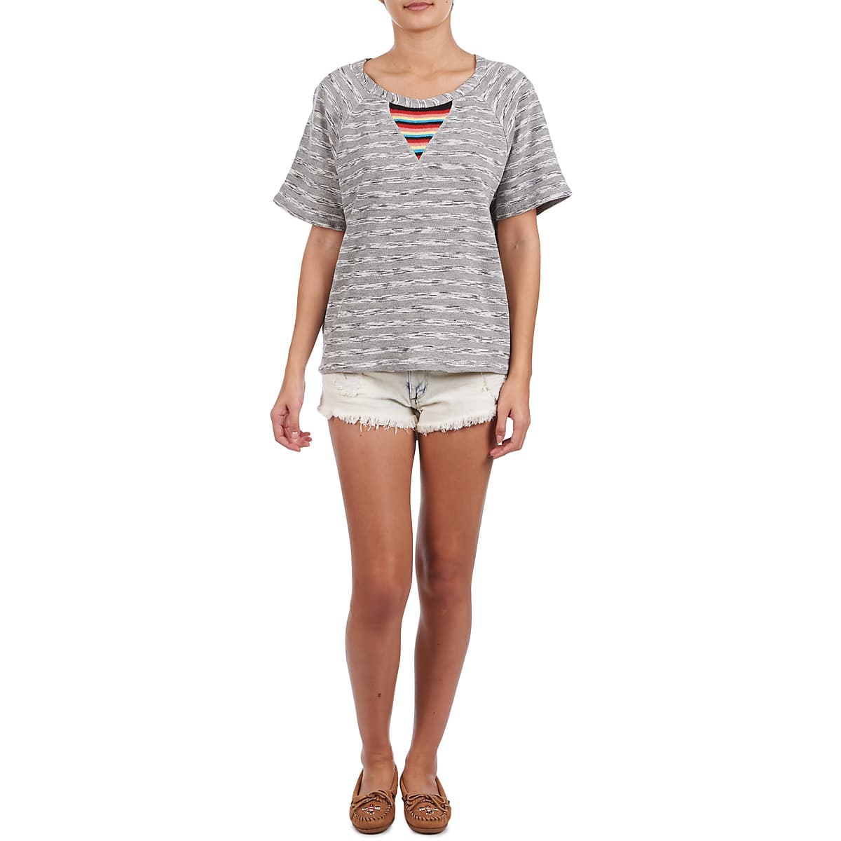 Women's Sports T-Shirts Manoush Gray