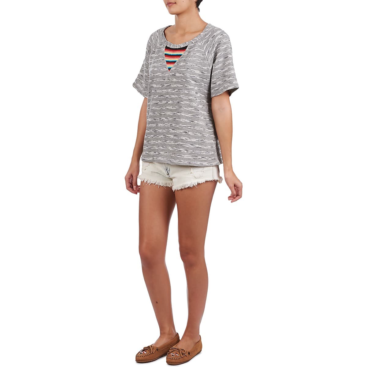 Women's Sports T-Shirts Manoush Gray