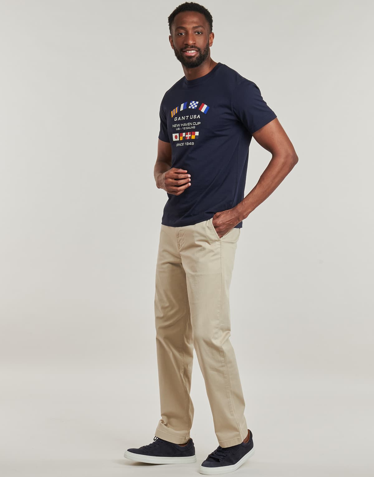 Men's T-Shirts Gant Blue