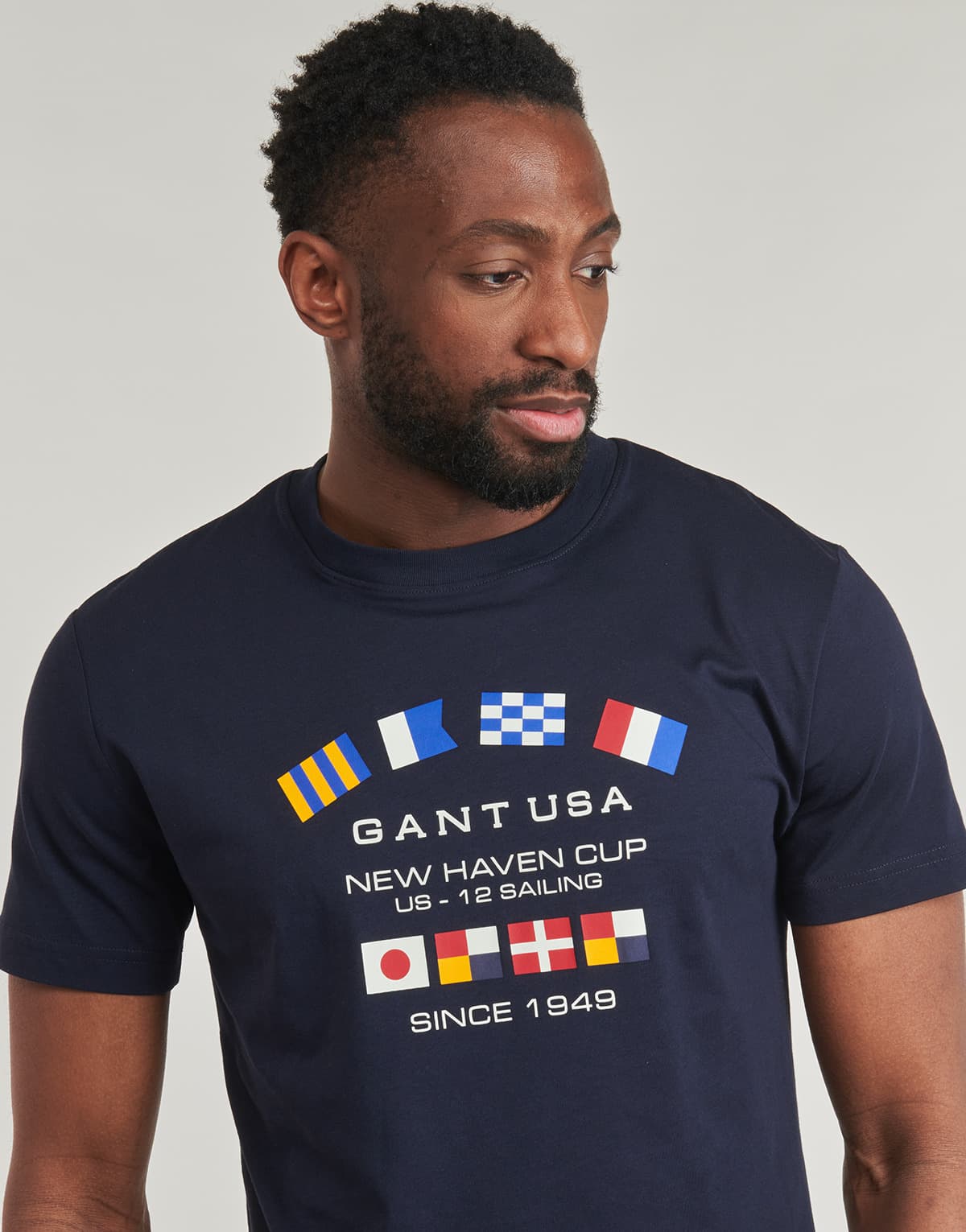 Men's T-Shirts Gant Blue