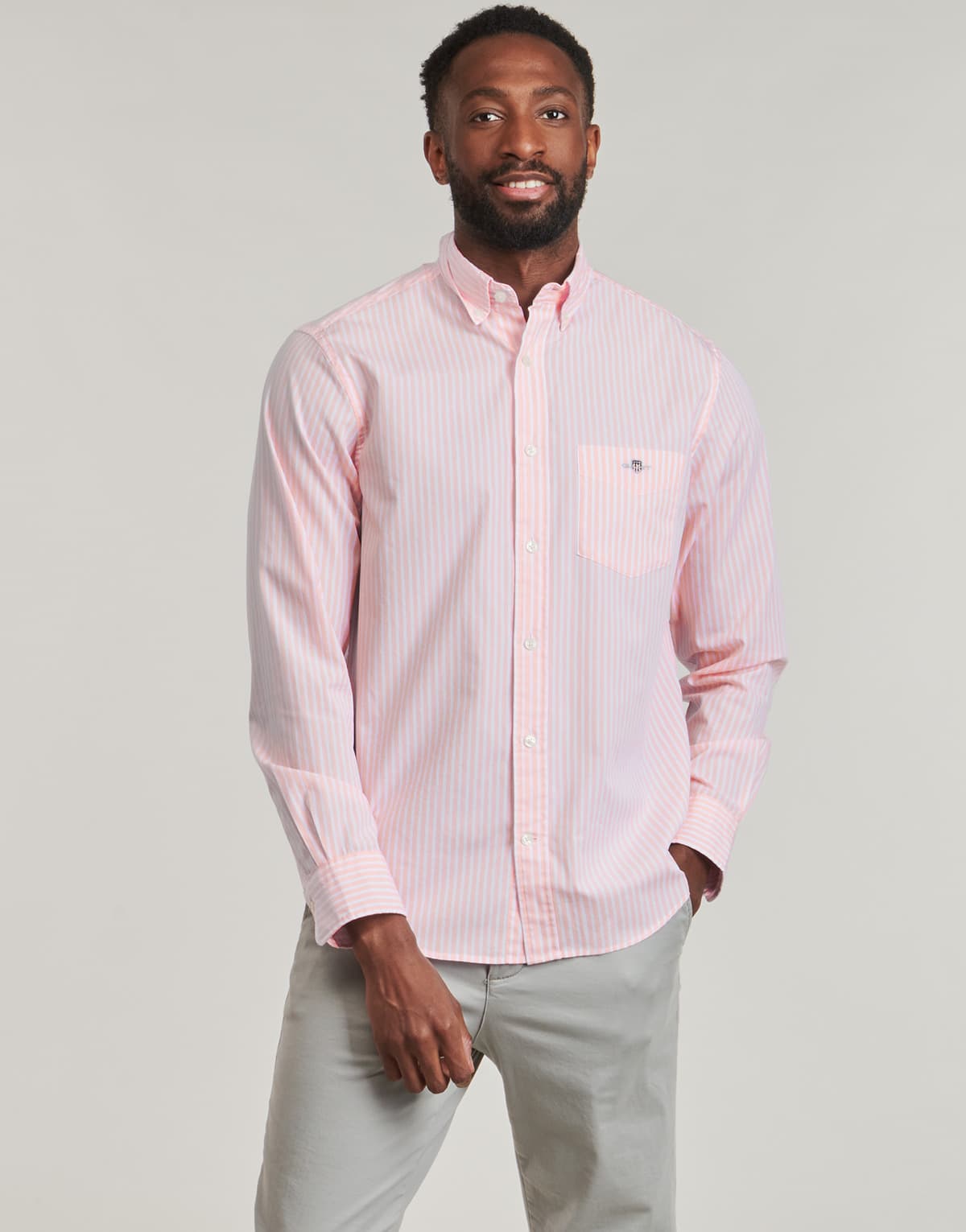 Men's Shirts Gant Pink
