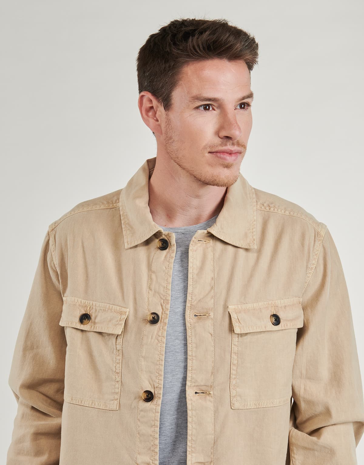 Men's T-Shirts Gant Beige