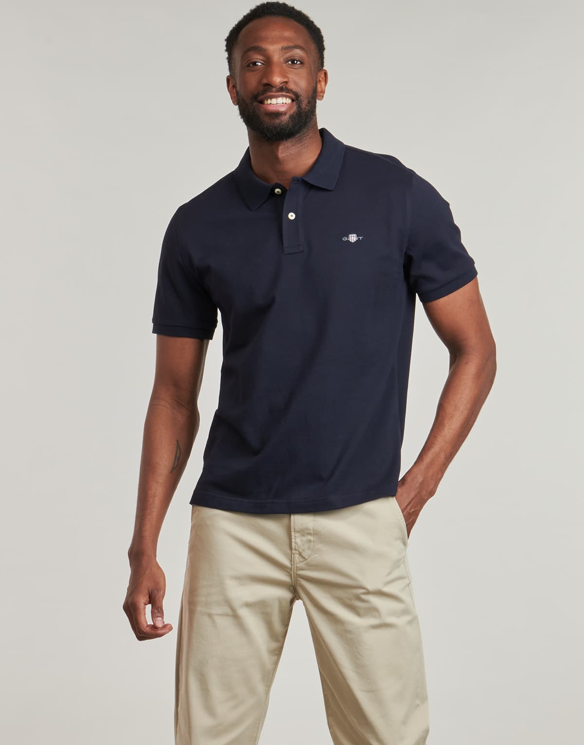 Men's Polo Shirts Gant Blue