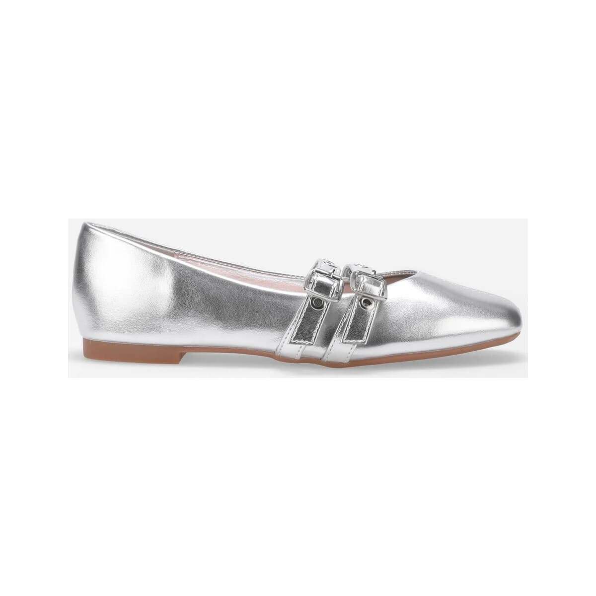 Women's Ballet Flats La Modeuse Silver